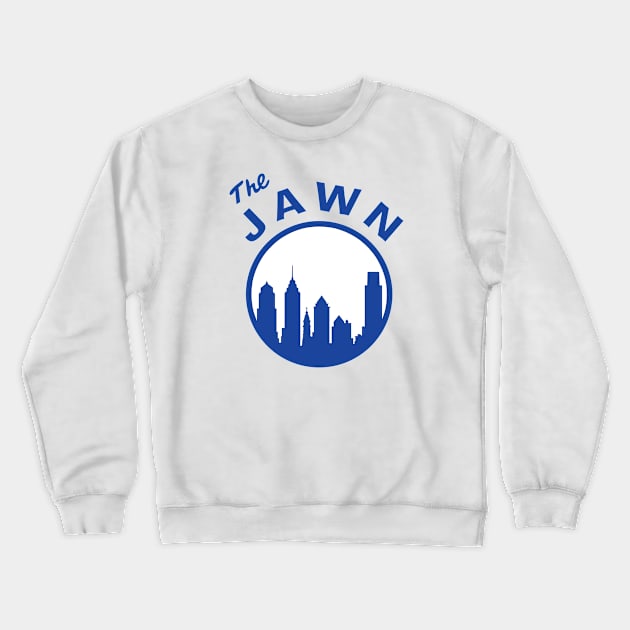 The Jawn - White/Blue Crewneck Sweatshirt by KFig21